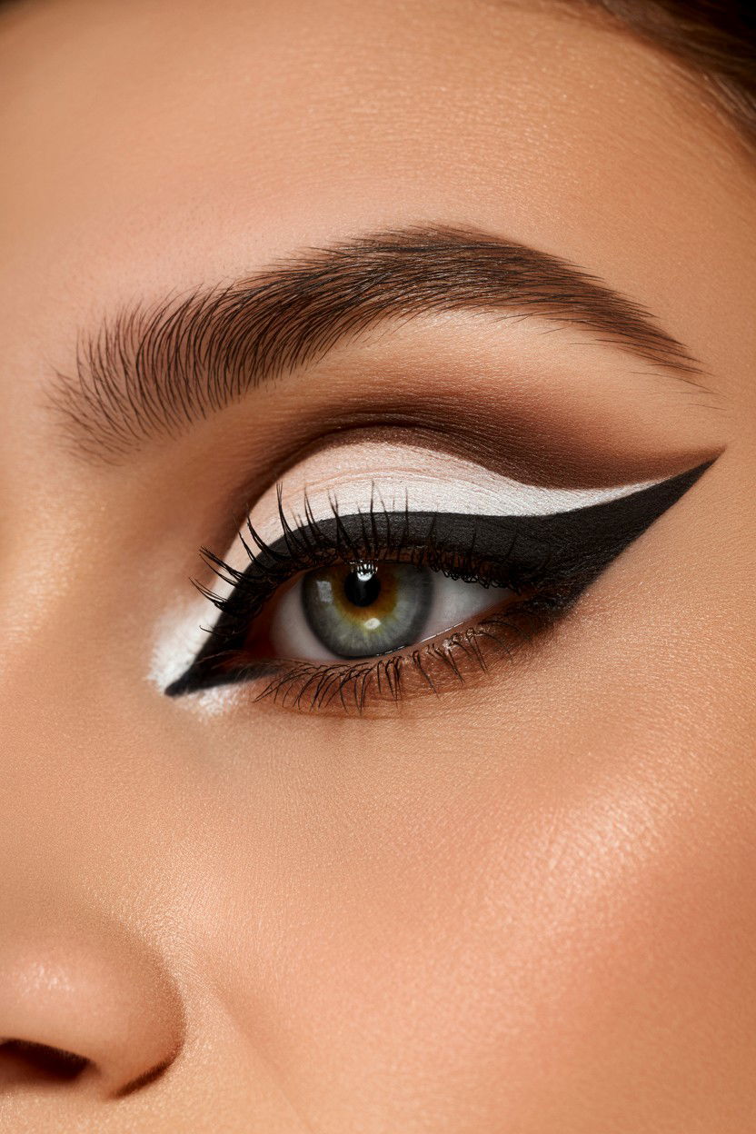 Winged smoky eyeliner - 25 Smoky Eye Valentine's Day Looks