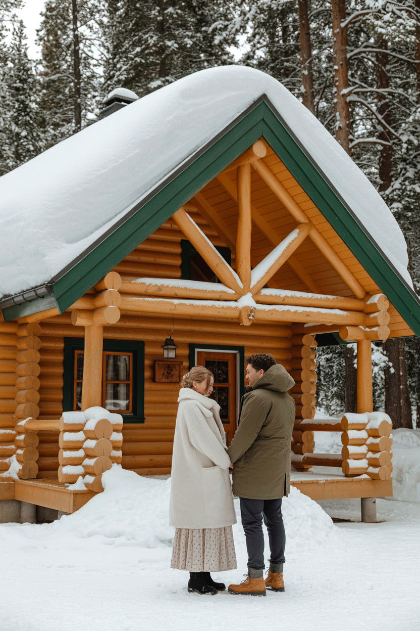 Winter Wonderland Cabin - 25 Valentine's Day Elopement Ideas