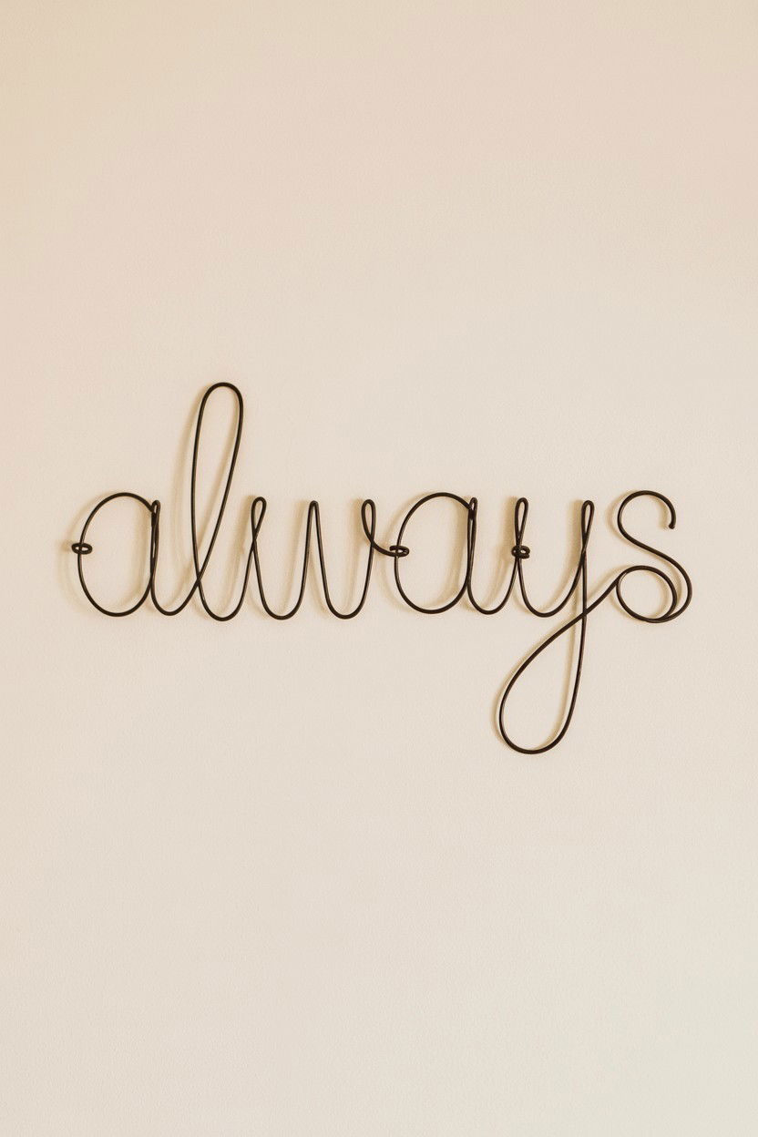 Wire Word Wall Decor - 25 Valentine's Day Wall Decor Ideas