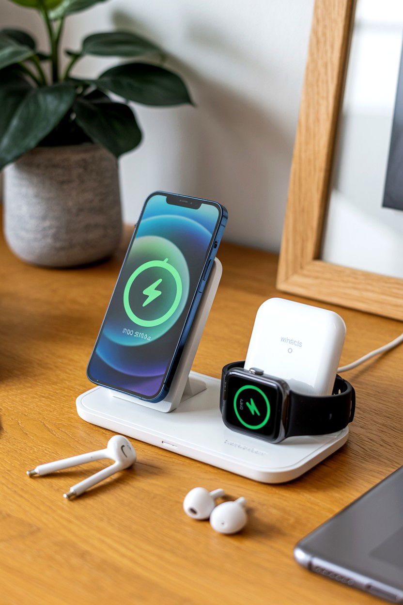 Wireless charging station - 25 Romantic Gifts for Husband on Valentine's Day