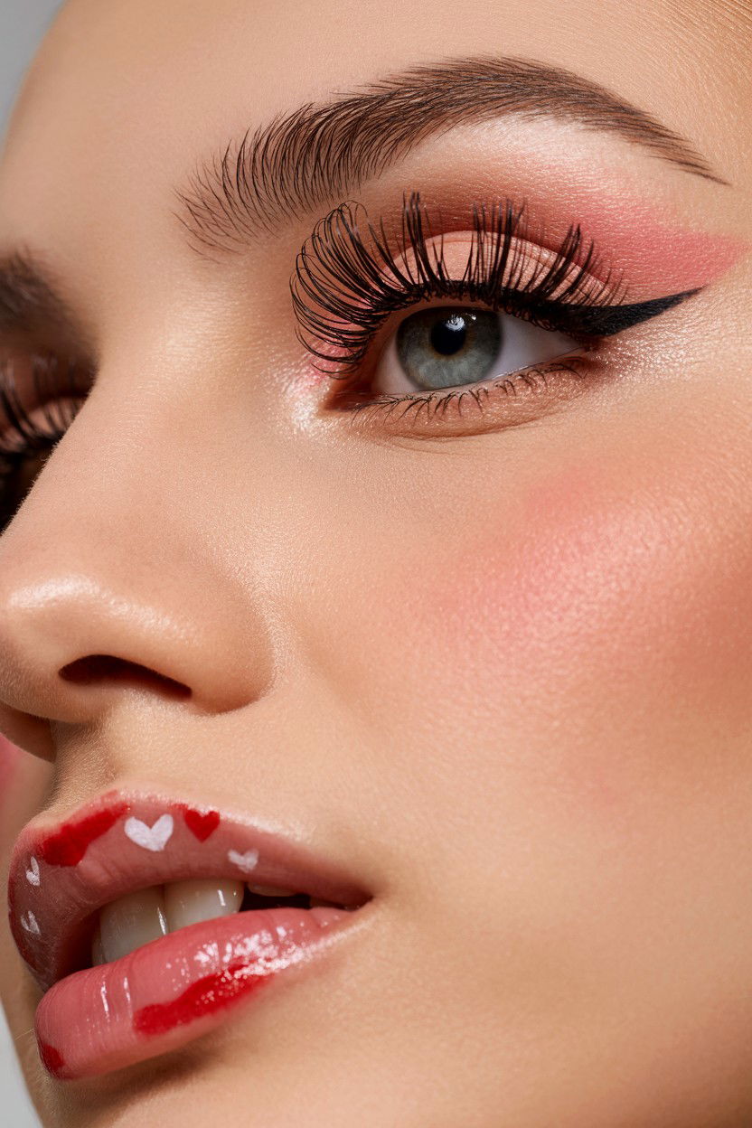 Wispy Lashes - 25 Coquette Valentine's Day Makeup Ideas