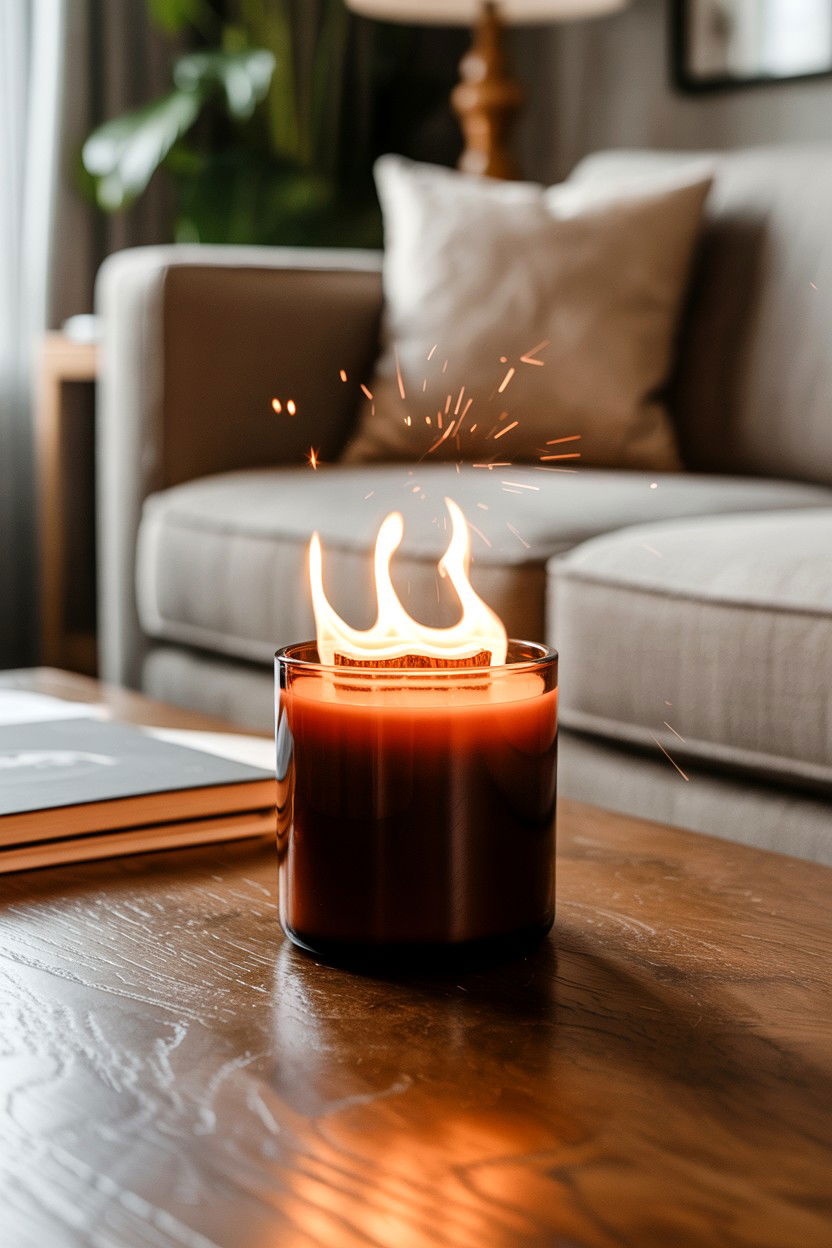 Wood Wick Candle - 25 Candle Valentine's Day Gifts for Her