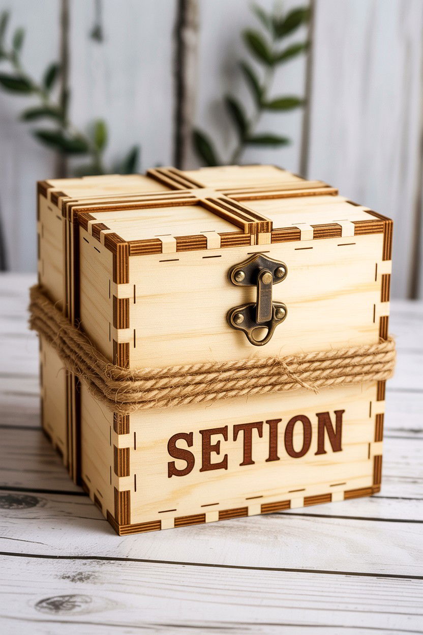 Wooden Explosion Box - 25 Valentine's Day Explosion Box Ideas