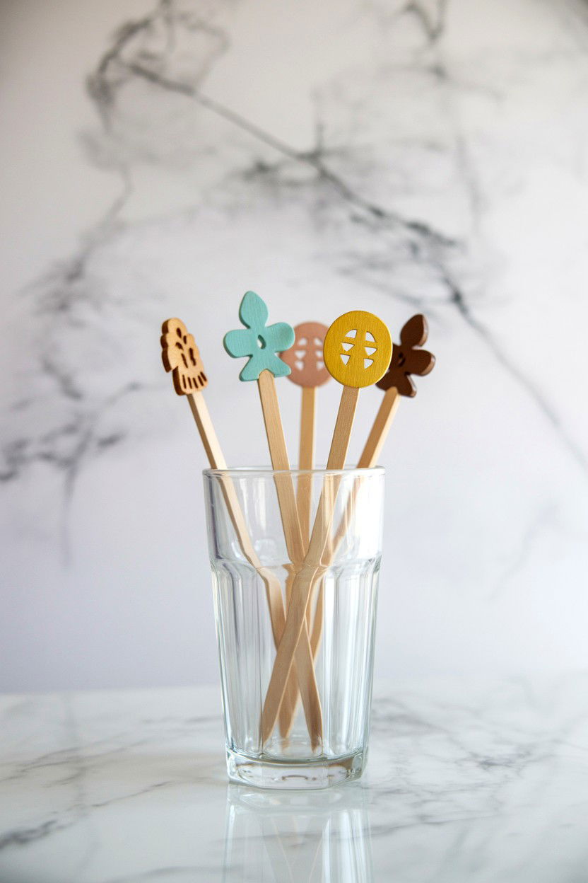 Wooden coffee stir sticks - 25 Valentine's Day Coffee Gift Basket Ideas