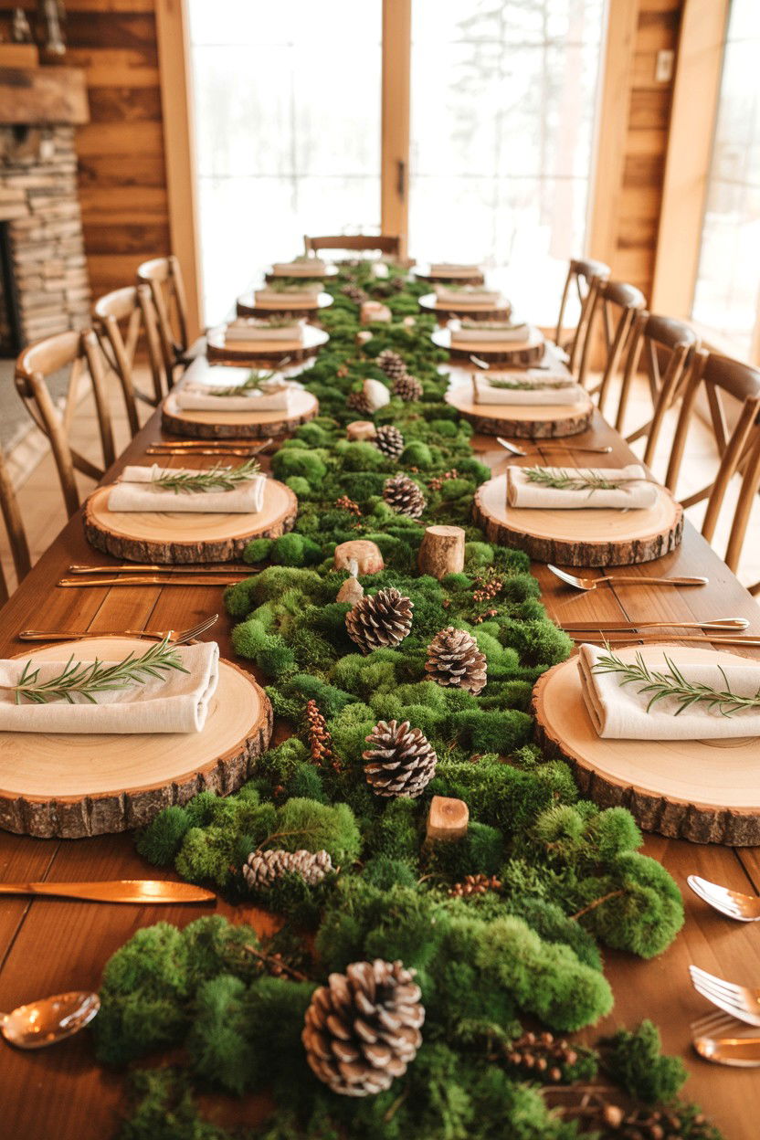 Woodland Table Setting - 25 Cottagecore Valentine's Day Ideas