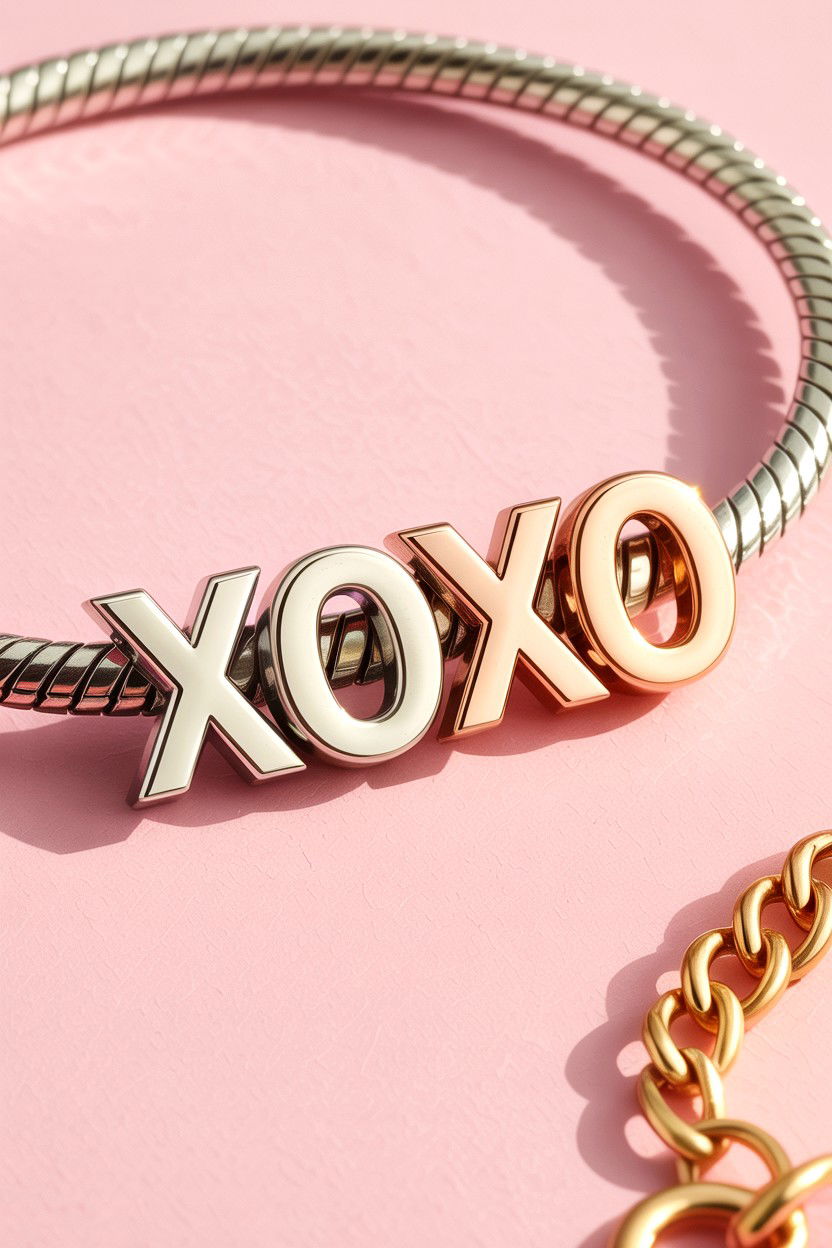 XOXO Charm - 25 Valentine's Day Charm Bracelet Ideas