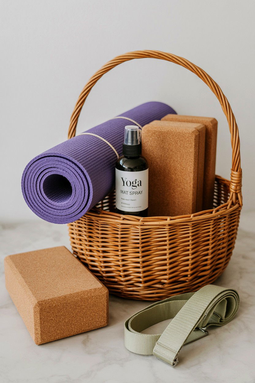 Yoga Gift Basket - 25 Valentine's Day Cozy Gift Basket Ideas